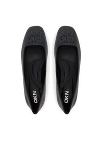 DKNY Baleriny K3522764 Czarny. Kolor: czarny. Materiał: skóra