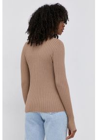 Miss Sixty Sweter wełniany damski kolor brązowy. Kolor: brązowy. Materiał: wełna. Długość rękawa: długi rękaw. Długość: krótkie #3