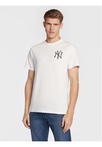 New Era T-Shirt New York Yankees Logo Infill 60284710 Biały Regular Fit. Kolor: biały. Materiał: bawełna #1