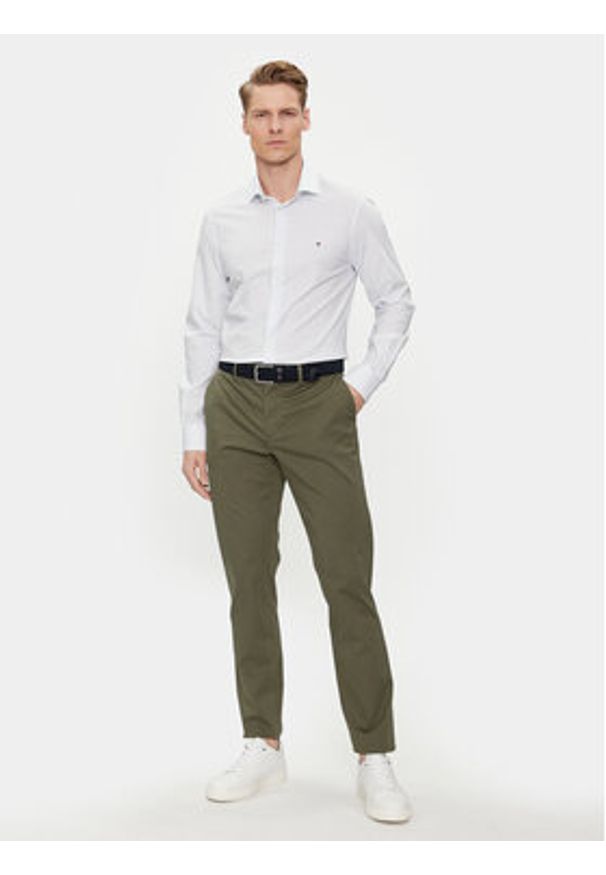 TOMMY HILFIGER - Tommy Hilfiger Koszula MW0MW34629 Niebieski Slim Fit. Kolor: niebieski. Materiał: bawełna