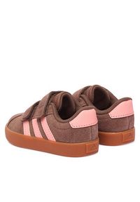 Adidas - adidas Sneakersy Vl Court 3.0 Shoes KK4584 Brązowy. Kolor: brązowy. Materiał: zamsz, skóra #3