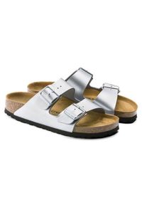 Sandały turystyczne Birkenstock Arizona BF. Kolor: szary. Materiał: materiał