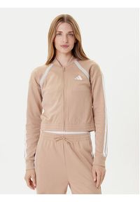Adidas - adidas Dres Teamsport JX0529 Beżowy Regular Fit. Kolor: beżowy. Materiał: dresówka #6