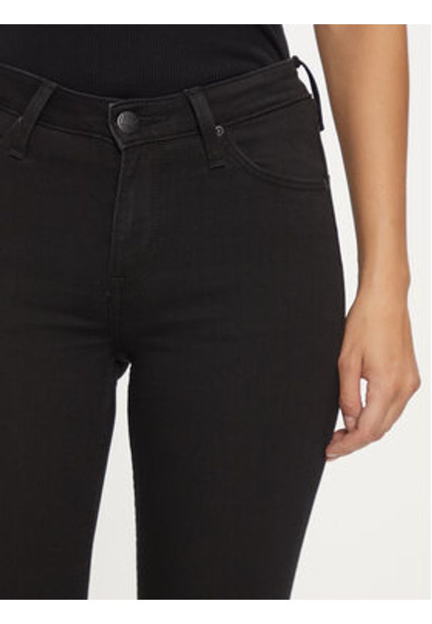 Lee Jeansy Scarlett 112114135 Czarny Slim Fit. Kolor: czarny