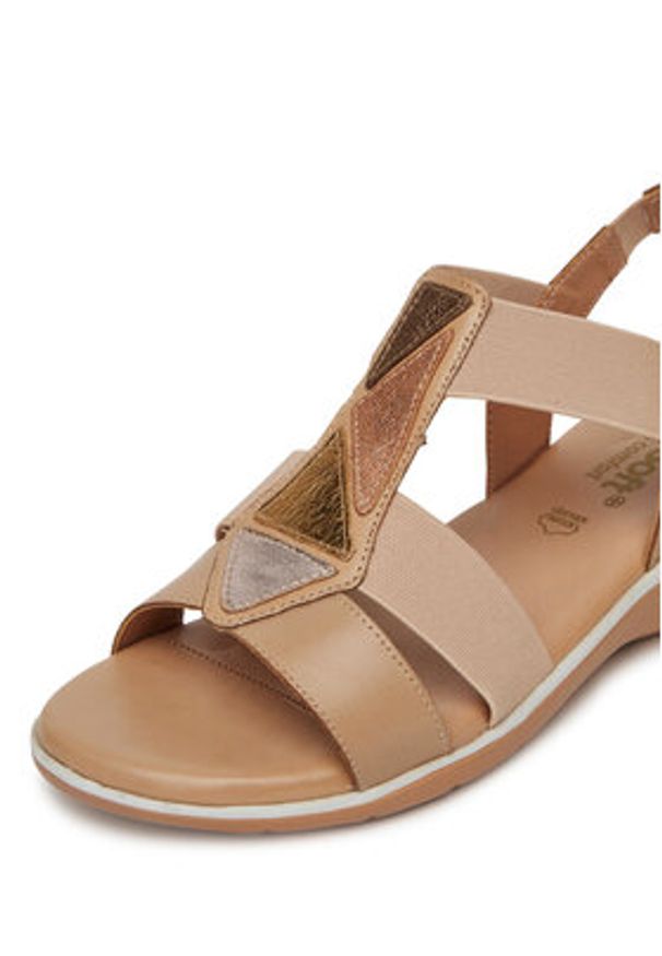 Go Soft Sandały WI16-INES-06 Beżowy. Kolor: beżowy. Materiał: skóra