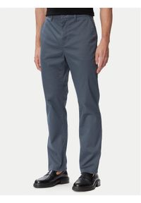 Calvin Klein Spodnie materiałowe LV140EM633 Granatowy Slim Fit. Kolor: niebieski. Materiał: bawełna #1