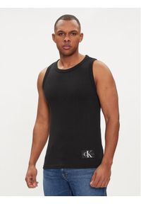 Calvin Klein Jeans Tank top Badge J30J325220 Czarny Slim Fit. Kolor: czarny. Materiał: bawełna #1