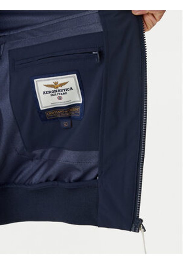Aeronautica Militare Kurtka bomber 261AB3049UCT04290 Granatowy Regular Fit. Kolor: niebieski. Materiał: syntetyk