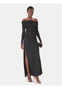 Eleh Sukienka wieczorowa SS260391 Czarny Slim Fit. Kolor: czarny. Materiał: syntetyk. Styl: wizytowy #5