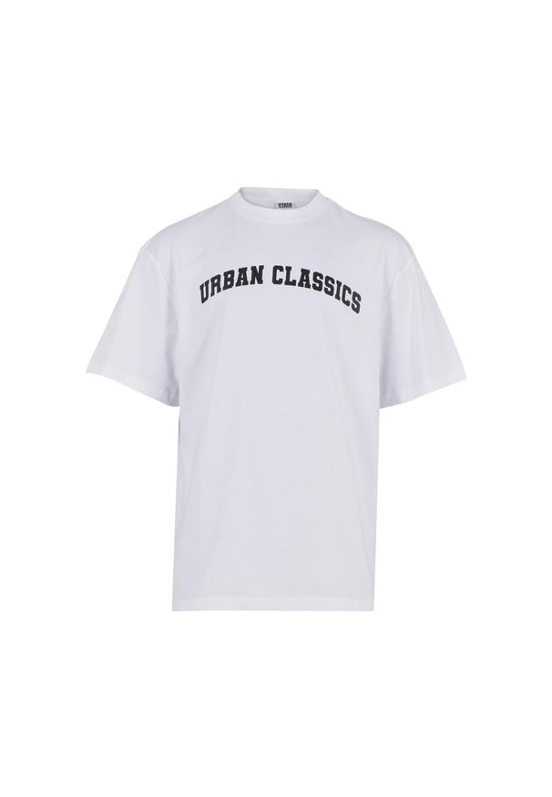 Koszulka Urban Classics College Logo Tall. Kolor: biały