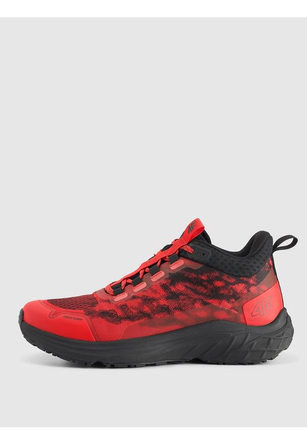 4f - 4F Buty trekkingowe Original Trail Mid męskie - czerwone 44. Kolor: czerwony. Materiał: guma, żakard. Szerokość cholewki: normalna. Sport: wspinaczka