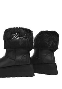 Karl Lagerfeld - KARL LAGERFELD Śniegowce KL48655 Czarny. Kolor: czarny. Materiał: skóra #4