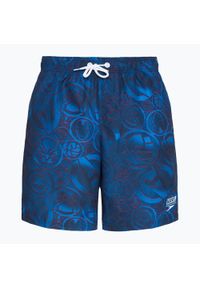 Szorty kąpielowe dziecięce Speedo Print Leisure 17". Kolor: niebieski. Wzór: nadruk