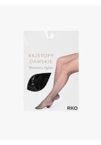 Ryłko - Czarne rajstopy damskie 30 DEN. Kolor: czarny. Materiał: materiał, poliamid, bawełna, elastan #1