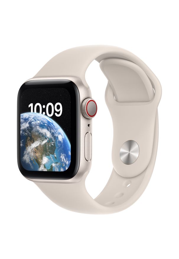 APPLE - Smartwatch Apple Watch SE GPS+Cellular 40mm księżycowa poświata | księżycowa poświata pasek sportowy. Rodzaj zegarka: smartwatch. Styl: sportowy