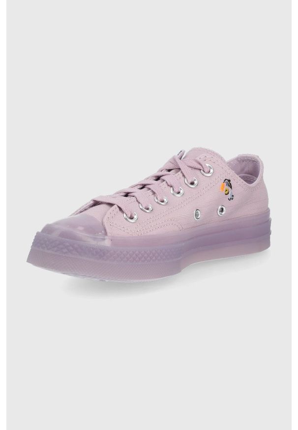 Converse tenisówki Chuck 70 Womens History Month damskie. Nosek buta: okrągły. Zapięcie: sznurówki. Kolor: fioletowy. Materiał: guma