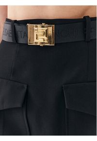 Elisabetta Franchi Spódnica mini GO-032-36E2-V350 Czarny Regular Fit. Kolor: czarny. Materiał: syntetyk #4