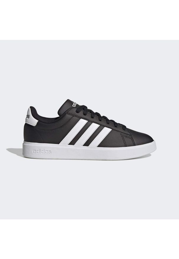 Adidas - Buty Grand Court Cloudfoam Comfort. Kolor: biały, wielokolorowy, czarny. Materiał: guma, materiał, tkanina. Model: Adidas Cloudfoam