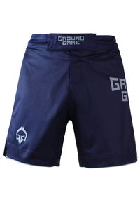 GROUND GAME - Spodenki do MMA męskie Ground Game Athletic Skin. Kolor: niebieski