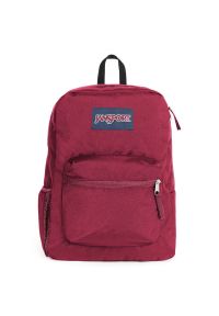 Plecak JanSport Cross Town EK0A5BAIN621 - bordowy. Kolor: czerwony. Materiał: poliester. Styl: klasyczny, casual, sportowy