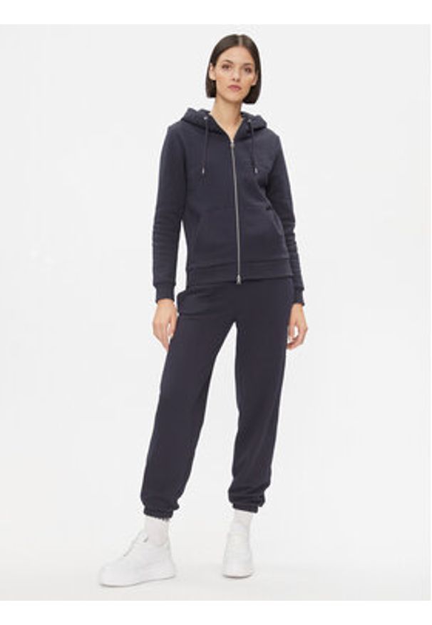 GANT - Gant Spodnie dresowe Rel Shield 4204921 Granatowy Relaxed Fit. Kolor: niebieski. Materiał: dresówka, bawełna