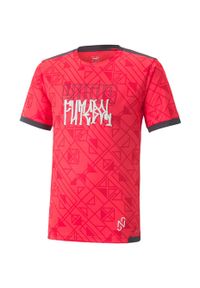 Koszulka dla dzieci Puma Neymar Jr Futebol Jersey czerwona. Kolor: czerwony. Materiał: jersey