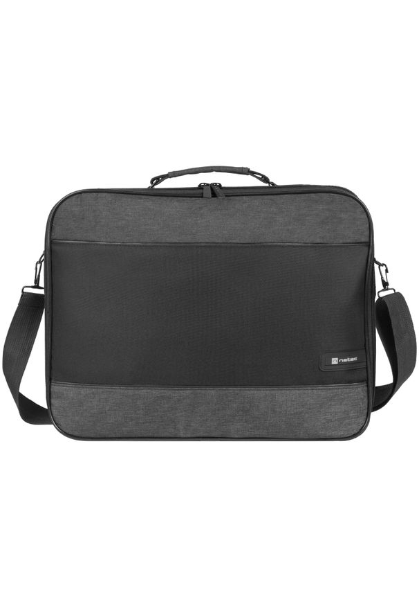 NATEC - Torba Natec Impala 2 15.6'' Stony szary. Kolor: szary. Materiał: materiał. Wzór: paski. Styl: biznesowy, klasyczny, elegancki