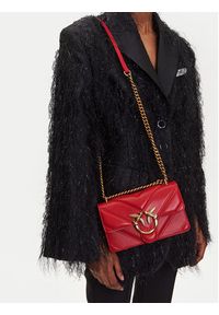 Pinko - PINKO Torebka Love One Mini Light Cl 104550 A26Z Czerwony. Kolor: czerwony. Materiał: skórzane
