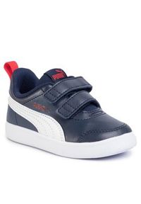 Puma Sneakersy Courtflex V2 V Inf 371544 01 Granatowy. Kolor: niebieski. Materiał: skóra #4