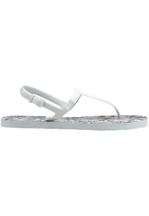 Sandały Puma Cozy Sandal Wns W 375213 03 białe. Kolor: biały. Materiał: syntetyk. Wzór: nadruk. Sezon: lato