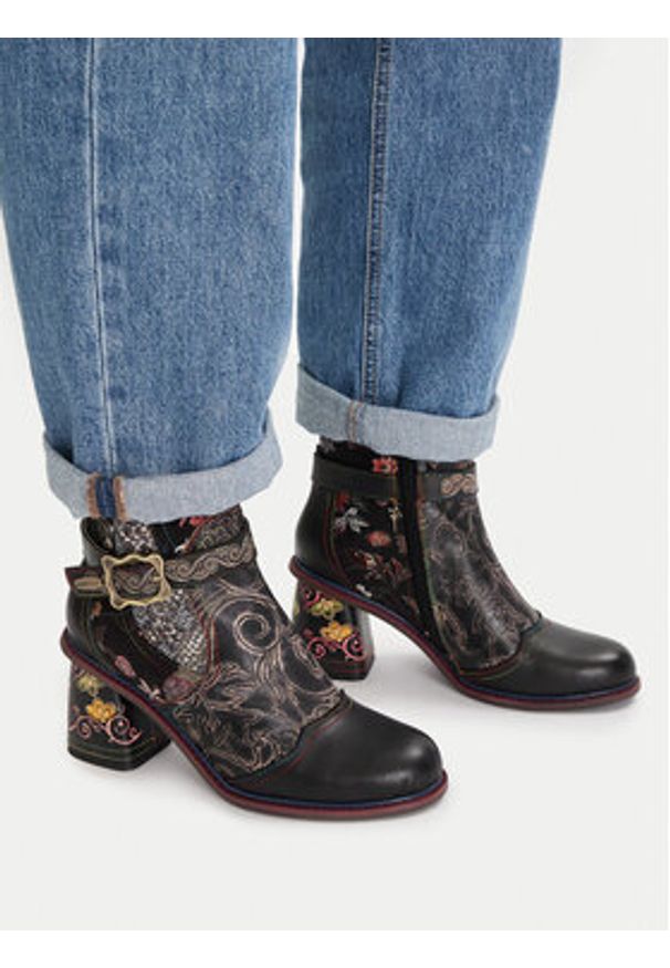 Laura Vita Botki Evcao 82 Czarny. Kolor: czarny. Materiał: skóra