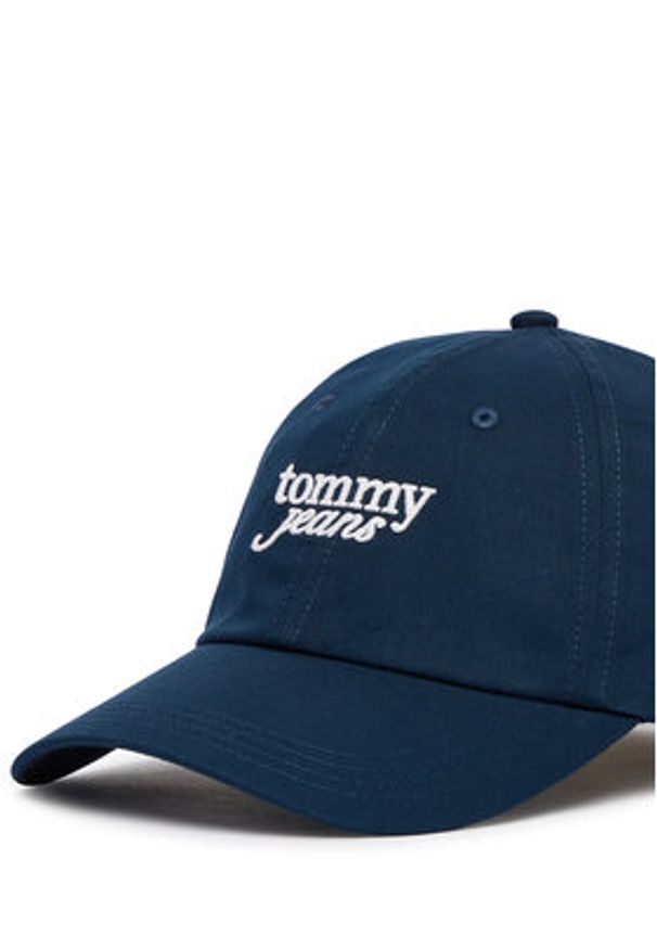 Tommy Jeans Czapka z daszkiem Scri AW0AW18358 Granatowy. Kolor: niebieski. Materiał: bawełna