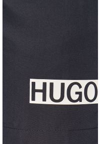 Hugo - Szorty kąpielowe. Kolor: niebieski. Materiał: poliester, materiał. Wzór: gładki #2