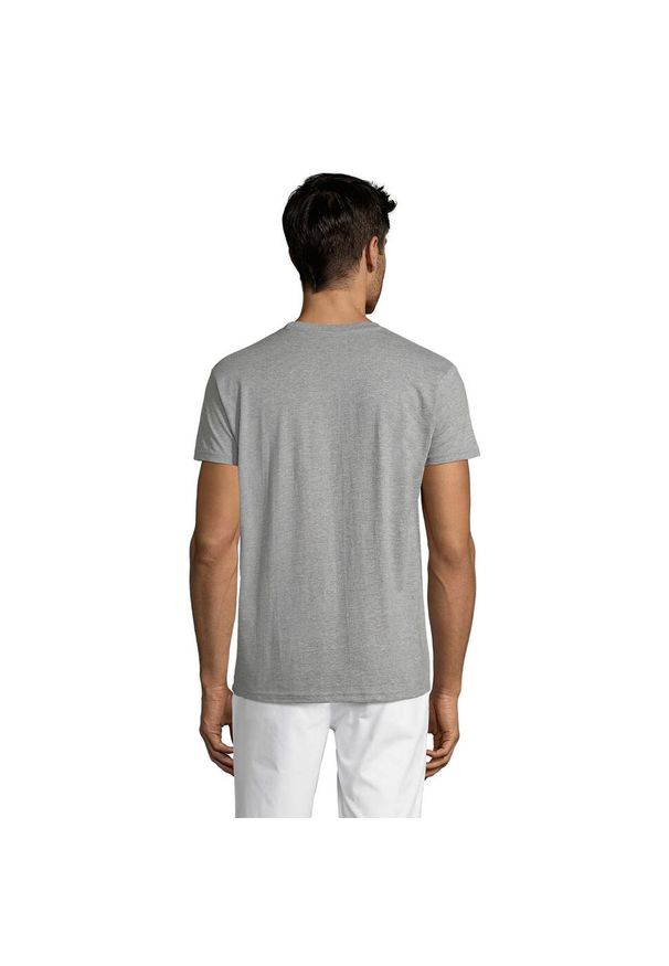 SOL'S - Koszulka Regent Melange Slim Unisex Dla Dorosłych. Kolor: szary