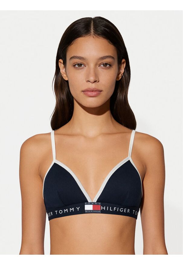 TOMMY HILFIGER - Tommy Hilfiger Biustonosz braletka UW0UW06271 Granatowy. Kolor: niebieski. Materiał: bawełna