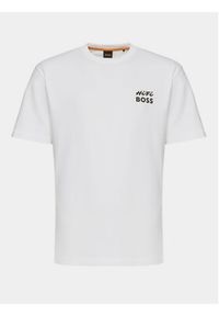 BOSS - Boss T-Shirt Te_Records 50515553 Biały Relaxed Fit. Kolor: biały. Materiał: bawełna #5