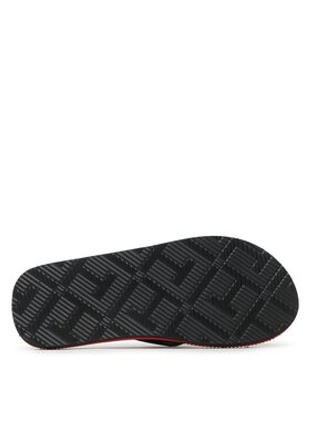 TOMMY HILFIGER - Tommy Hilfiger Japonki Massage Footbed FM0FM04474 Czarny. Kolor: czarny. Materiał: materiał