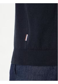 Bugatti Golf 7700-85520D Granatowy Regular Fit. Typ kołnierza: golf. Kolor: niebieski. Materiał: bawełna #4