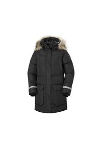 Parka damska Helly Hansen Bouvet down. Kolor: szary, wielokolorowy, czarny. Sezon: zima. Styl: elegancki #1