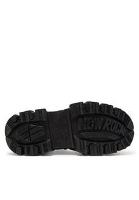 NEW ROCK Botki M-106WALL-C16 Srebrny. Kolor: srebrny. Materiał: skóra. Styl: rockowy #4