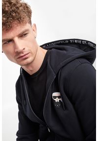 Karl Lagerfeld - Bluza męska KARL LAGERFELD. Typ kołnierza: kaptur. Długość rękawa: długi rękaw. Długość: długie. Wzór: aplikacja #1