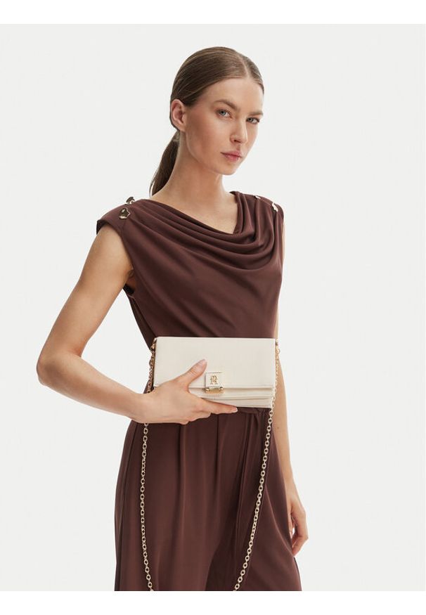 TOMMY HILFIGER - Tommy Hilfiger Torebka Th Her Chain Crossover AW0AW17403 Écru. Kolor: kremowy. Materiał: skórzane