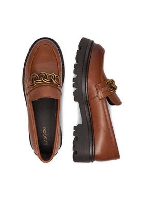 Lasocki Loafersy CEO-WI33-CSA538-SANDY-43 Brązowy. Kolor: brązowy. Materiał: skóra