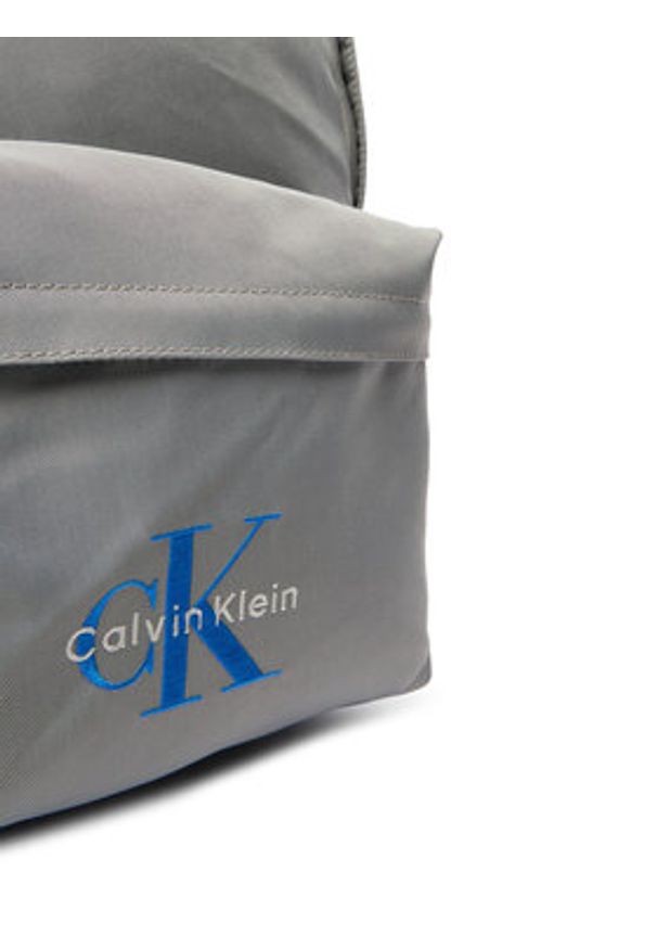 Calvin Klein Plecak Bold Round Backpack LV04D3114G Szary. Kolor: szary. Materiał: materiał