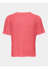 only - ONLY T-Shirt Sunny 15254282 Różowy Regular Fit. Kolor: różowy. Materiał: syntetyk