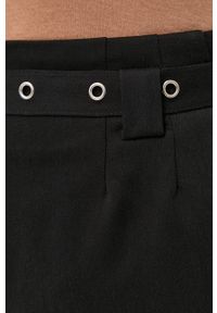 Guess Spodnie damskie kolor czarny proste high waist. Okazja: na co dzień. Stan: podwyższony. Kolor: czarny. Styl: casual #3