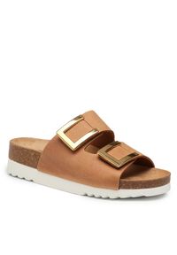 Klapki Scholl. Kolor: brązowy #1