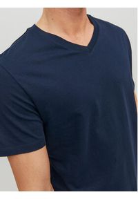 Jack & Jones - Jack&Jones T-Shirt Basic 12156102 Granatowy Standard Fit. Kolor: niebieski. Materiał: bawełna #6
