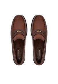 TOMMY HILFIGER - Tommy Hilfiger Mokasyny Penny Crust FM0FM05836 Brązowy. Kolor: brązowy. Materiał: skóra #4