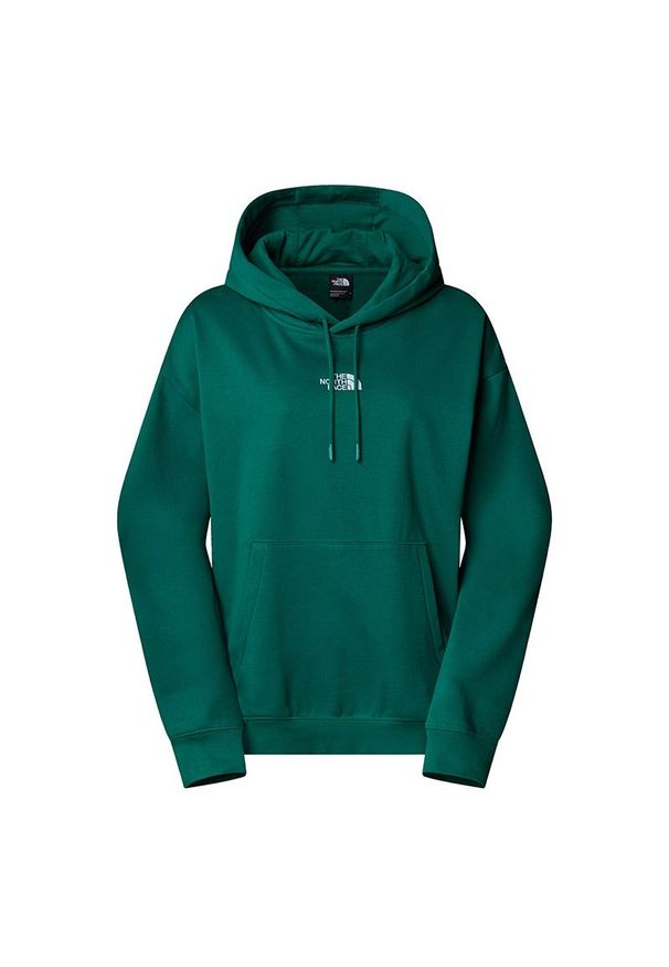 Bluza The North Face Essential Oversize Hood 0A89ENNL11 - zielona. Okazja: na co dzień. Typ kołnierza: bez kaptura. Kolor: zielony. Materiał: bawełna, poliester, materiał. Styl: klasyczny, casual